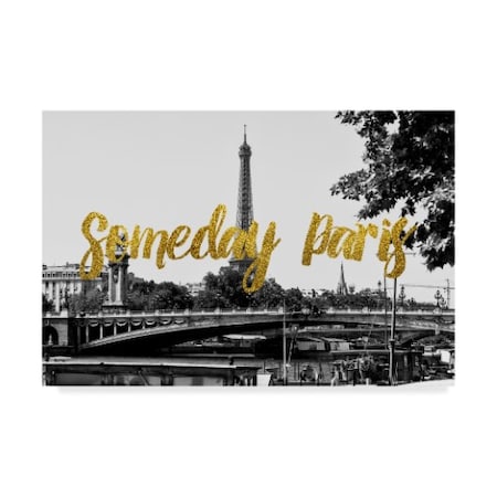 Philippe Hugonnard 'Someday Paris Paris Bridge' Canvas Art,22x32